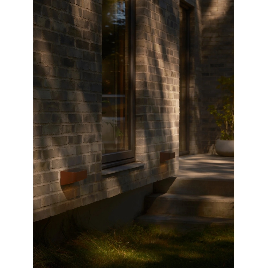 Nordlux - LED соларно осветително тяло със сензор MARCELLIO LED/5W/5V IP54 2200 mAh кафяво