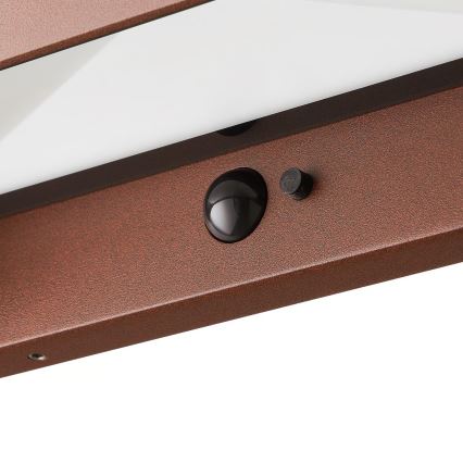 Nordlux - LED соларно осветително тяло със сензор MARCELLIO LED/5W/5V IP54 2200 mAh кафяво