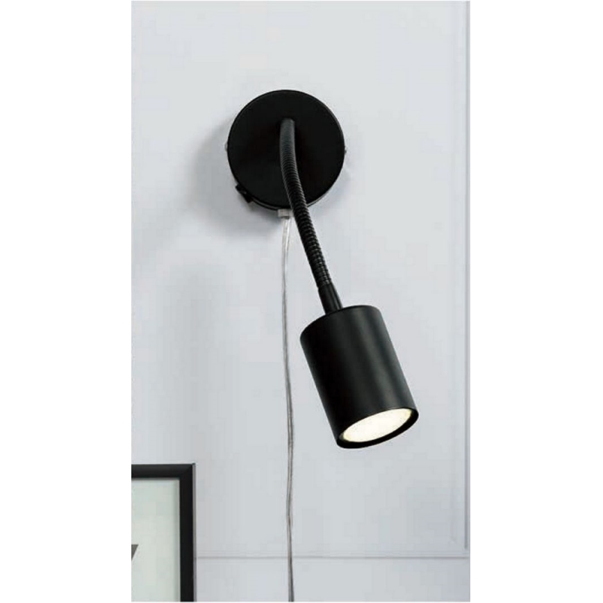 Nordlux - Стена flexible спот EXPLORE 1xGU10/7W/230V черен
