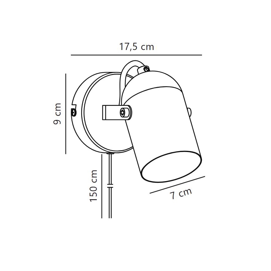 Nordlux - Спот аплик LOTUS 1xE14/40W/230V