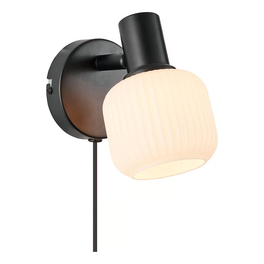 Nordlux - Спот аплик MILFORD 1xE14/10W/230V черен