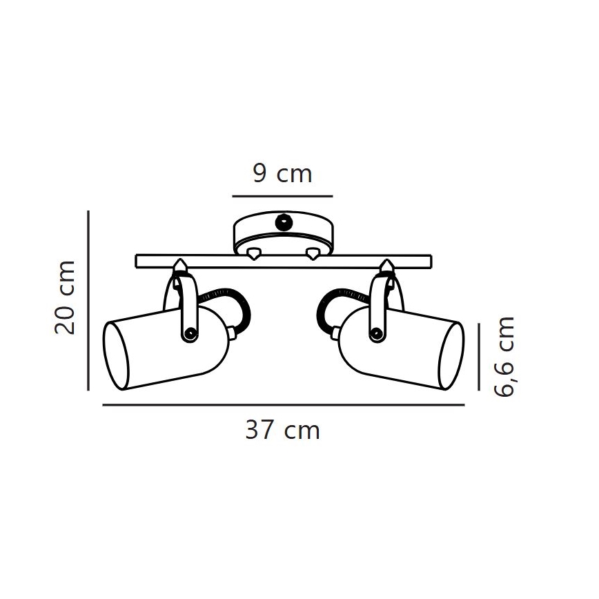 Nordlux - Спот LOTUS 2xE14/40W/230V