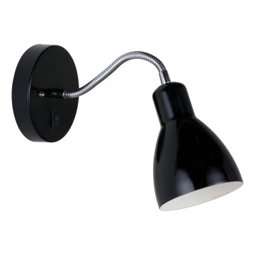 Nordlux - Стенна лампа CYCLONE 1xE14/15W/230V черна