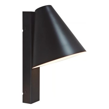 Nordlux - Стенна лампа с USB WILMER 1xE14/40W/230V черна
