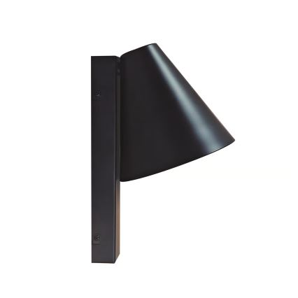 Nordlux - Стенна лампа с USB WILMER 1xE14/40W/230V черна