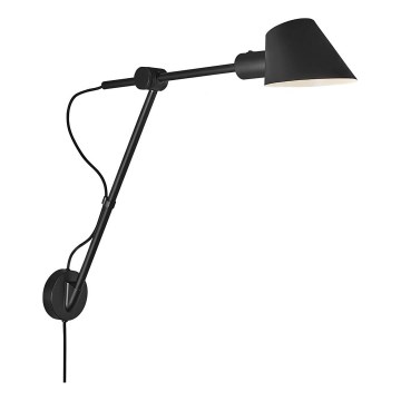 Nordlux - Стенна лампа STAY 1xE27/60W/230V, черна