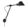 Nordlux - Стенна лампа STAY 1xE27/60W/230V, черна