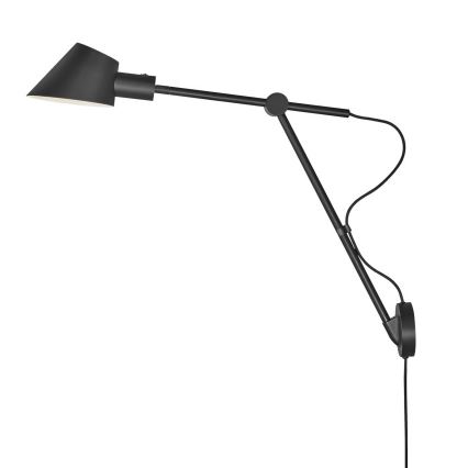 Nordlux - Стенна лампа STAY 1xE27/60W/230V, черна