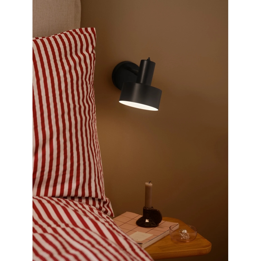 Nordlux - Стенно осветително тяло MATIS 1xE27/15W/230V черно