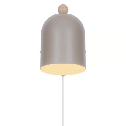 Nordlux - Стенно точково осветително тяло GASTON 1xE27/15W/230V бежово