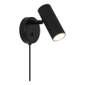Nordlux - Стенно точково осветително тяло VICO 1xGU10/5W/230V черно