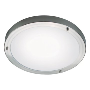 Nordlux - Таванно осветително тяло за баня ANCONA 2xE27/40W/230V IP43 Ø 31,5 см матов хром