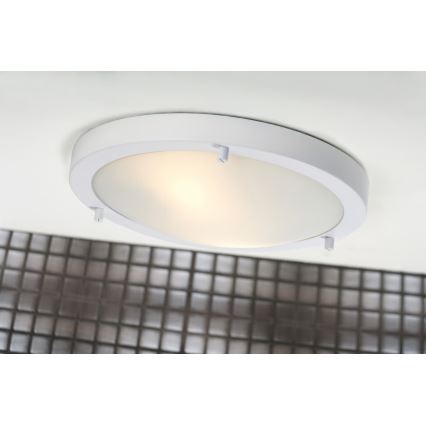 Nordlux - Плафон за баня ANCONA 2xE27/40W/230V IP43 Ø 31,5 cm бял