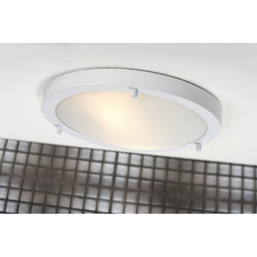 Nordlux - Плафон за баня ANCONA 2xE27/40W/230V IP43 Ø 31,5 cm бял