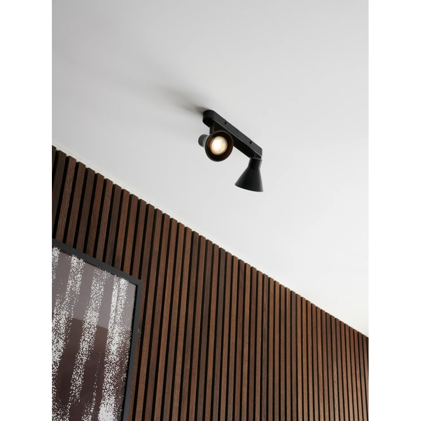 Nordlux - Точково осветително тяло EIK 2xGU10/35W/230V черно