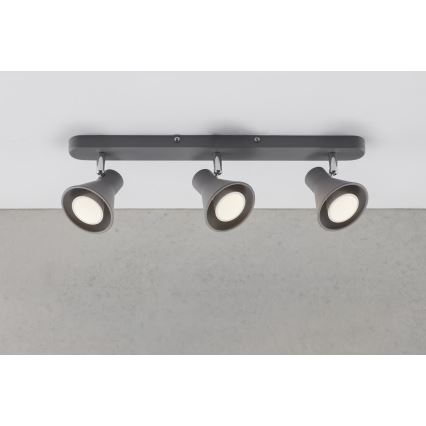 Nordlux - Точково осветително тяло EIK 3xGU10/35W/230V сиво