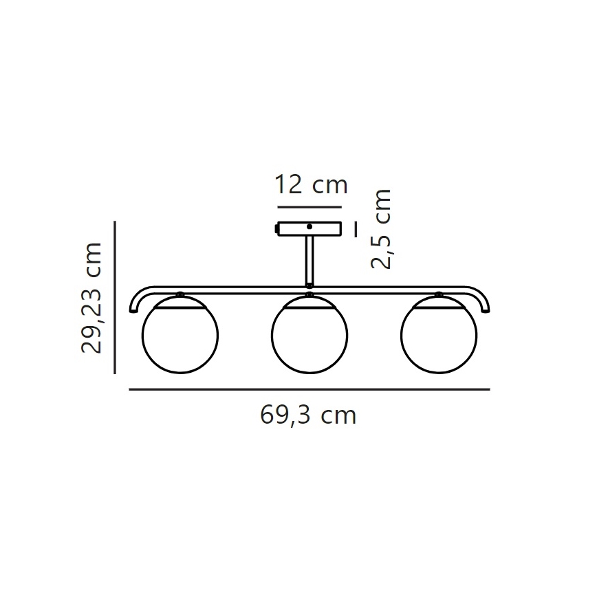 Nordlux - Висящ полилей GRANT 3xE14/25W/230V черен