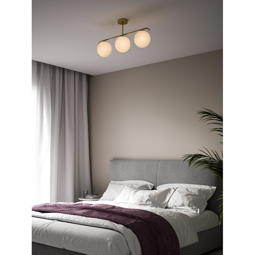 Nordlux - Висящ полилей GRANT 3xE14/25W/230V златист
