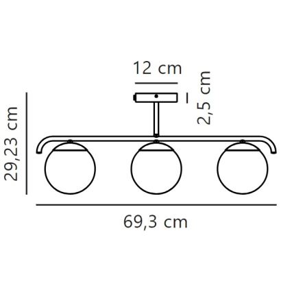Nordlux - Висящ полилей GRANT 3xE14/25W/230V златист