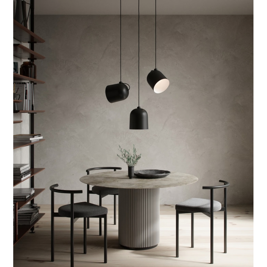 Nordlux - Висяща лампа на кабел ANGLE 1xE27/25W/230V черна