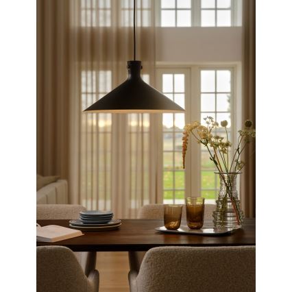 Nordlux - Висяща лампа с кабел DORINA 1xE27/60W/230V черна