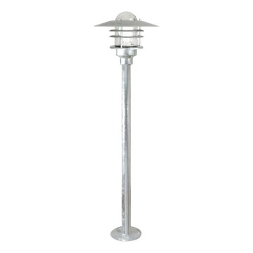 Nordlux - Външна лампа AGGER 1xE27/60W/230V IP54 сребриста