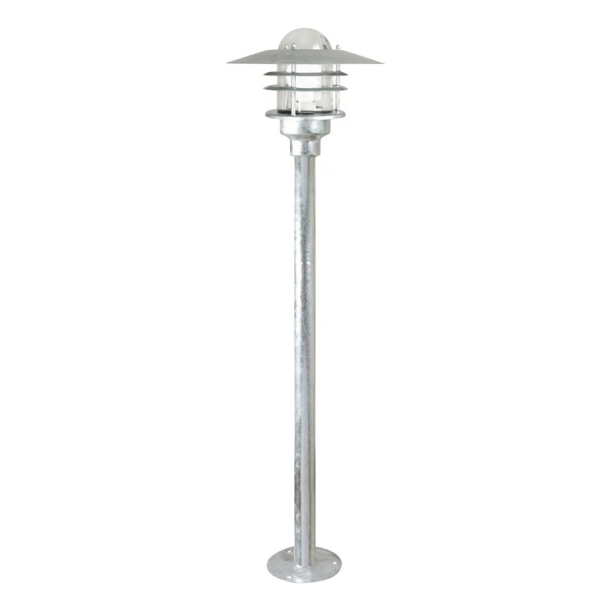 Nordlux - Външна лампа AGGER 1xE27/60W/230V IP54 сребриста
