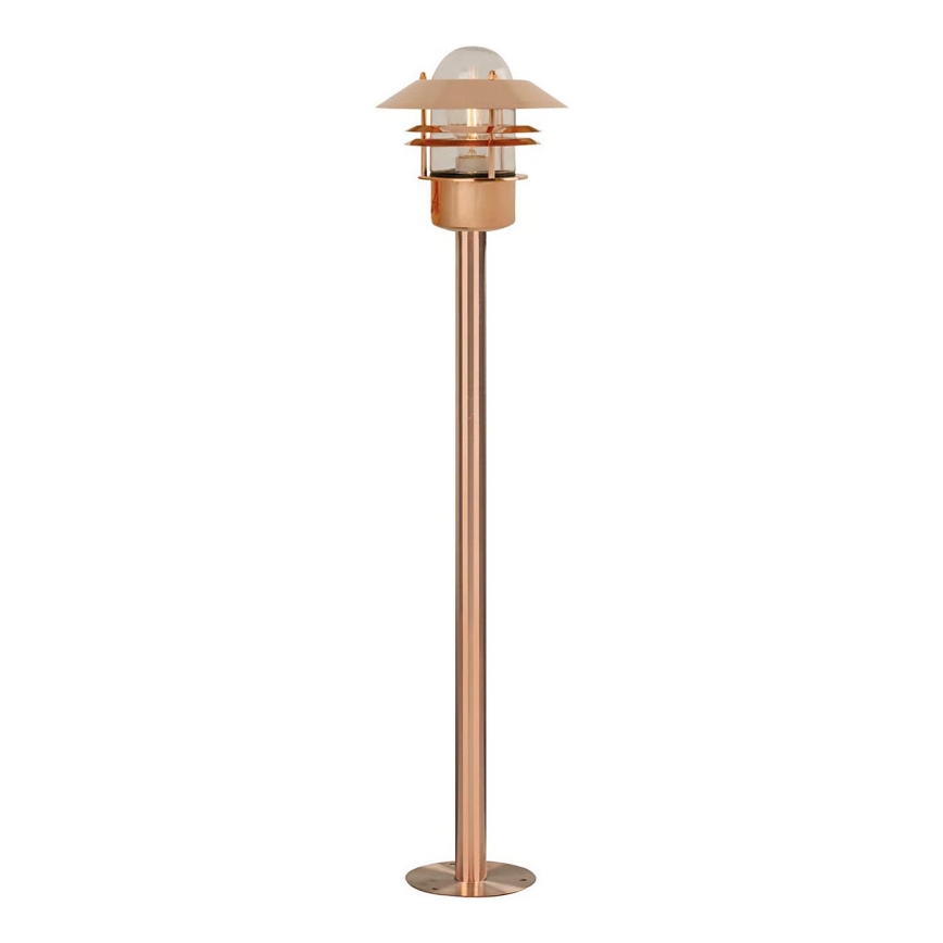 Nordlux - Външна лампа BLOKHUS 1xE27/60W/230V IP54 медна