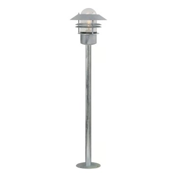Nordlux - Външна лампа BLOKHUS 1xE27/60W/230V IP54, сребриста, 92 см