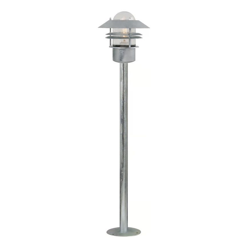 Nordlux - Външна лампа BLOKHUS 1xE27/60W/230V IP54, сребриста, 92 см