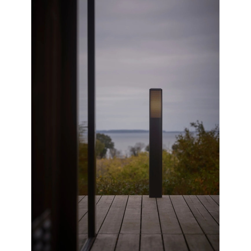 Nordlux - Външна лампа SIDARA 1xE27/15W/230V IP44 95 cm черна