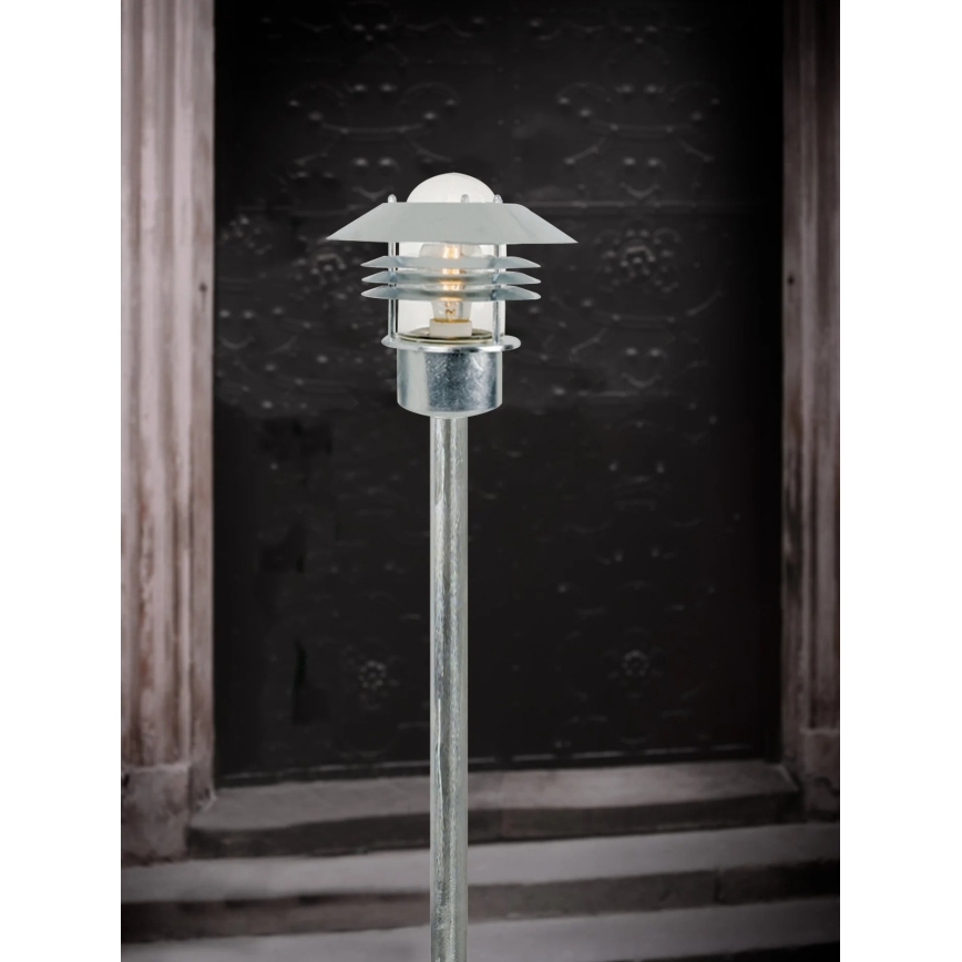 Nordlux - Външна лампа VEJERS 1xE27/60W/230V IP54 сребриста
