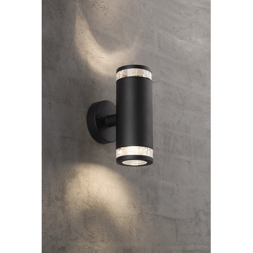 Nordlux - Външно стенно осветително тяло BIRK 2xGU10/28W/230V IP44