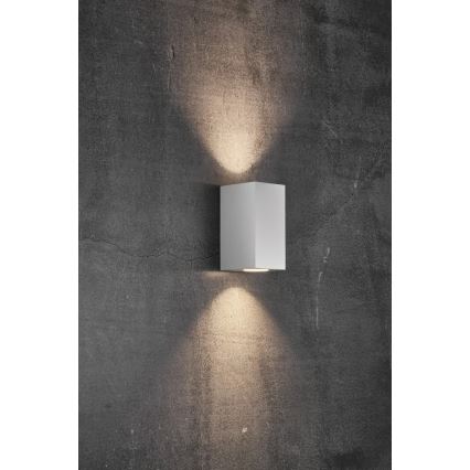Nordlux - Външно стенно осветително тяло CANTO 2xGU10/28W/230V IP44 бяло