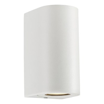 Nordlux - Външно стенно осветително тяло CANTO 2xGU10/28W/230V IP44 бяло