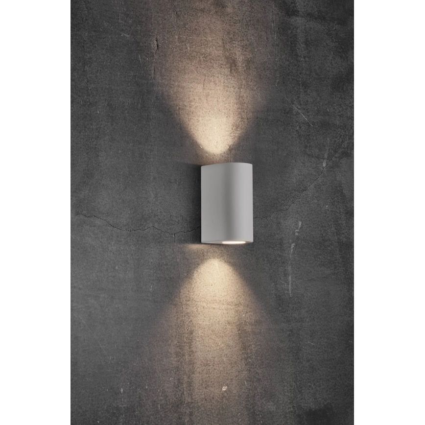 Nordlux - Външно стенно осветително тяло CANTO 2xGU10/28W/230V IP44 бяло