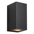 Nordlux - Външно стенно осветително тяло CANTO 2xGU10/28W/230V IP44 черно