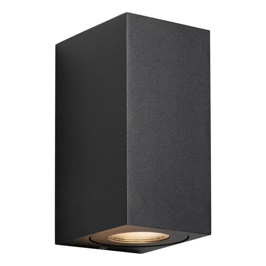Nordlux - Външно стенно осветително тяло CANTO 2xGU10/28W/230V IP44 черно