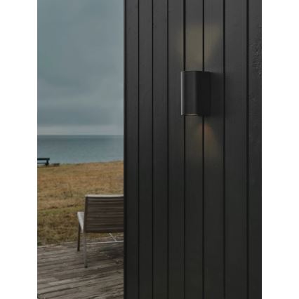 Nordlux - Външно стенно осветително тяло CANTO 2xGU10/28W/230V IP44 черно