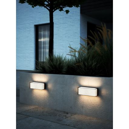 Nordlux - Външно стенно осветително тяло FLUCTUS 2xE27/15W/230V IP44