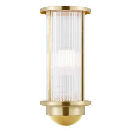 Nordlux - Външно стенно осветително тяло LINTON 1xE27/15W/230V IP54 месинг