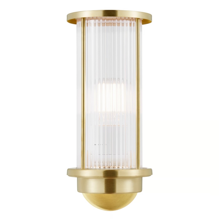 Nordlux - Външно стенно осветително тяло LINTON 1xE27/15W/230V IP54 месинг