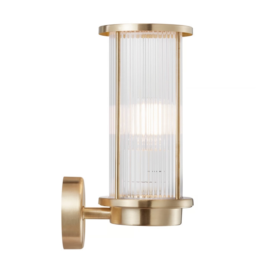 Nordlux - Външно стенно осветително тяло LINTON 1xE27/15W/230V IP54 месинг