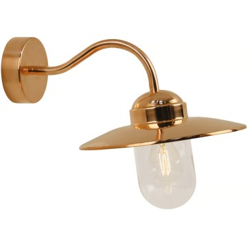 Nordlux - Външно стенно осветително тяло LUXEMBOURG 1xE27/60W/230V IP54 медно