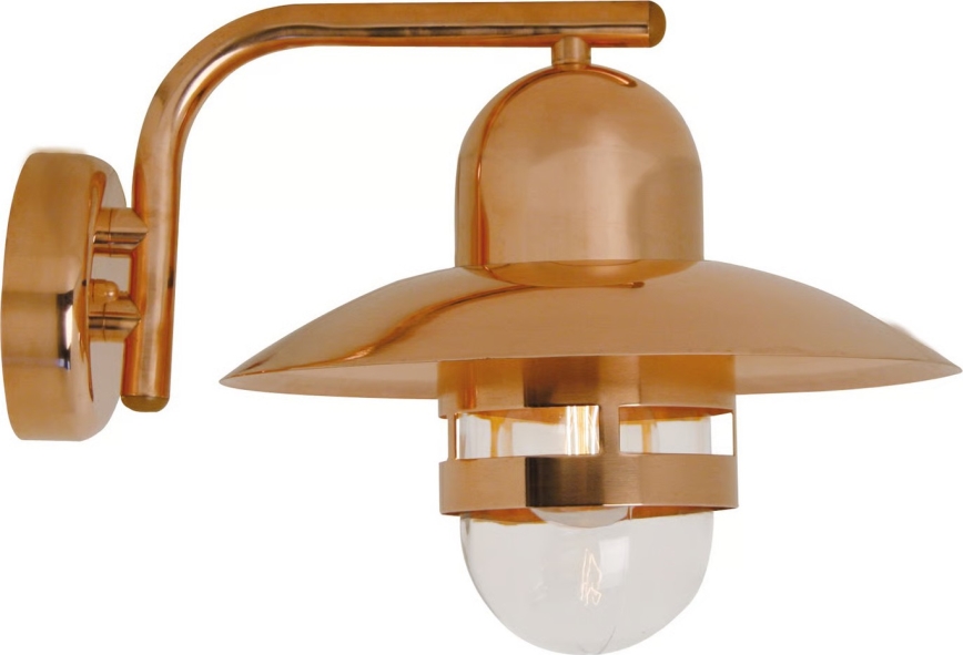 Nordlux - Външно стенно осветително тяло NIBE 1xE27/60W/230V IP54 медно