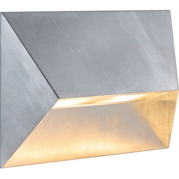 Nordlux - Външно стенно осветително тяло PONTIO 2xGU10/25W/230V IP54 сребристо