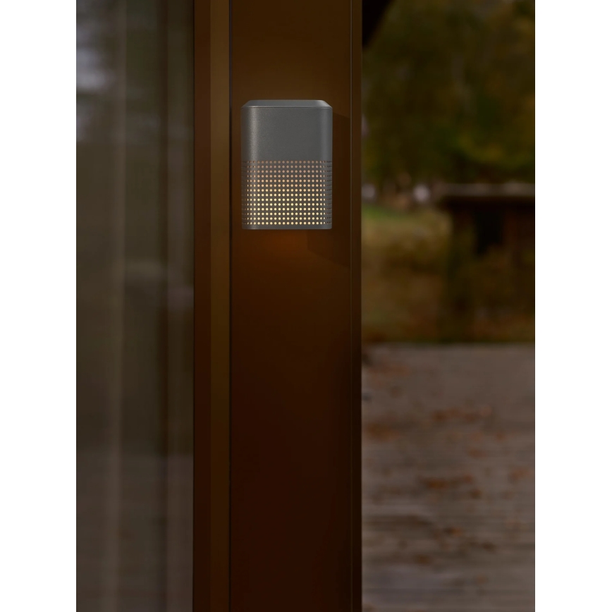 Nordlux - Външно стенно осветително тяло SIDARA 1xE27/15W/230V IP54 антрацит