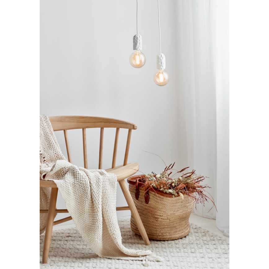 Nordlux - Захранващ кабел HANG 1xE27/40W/230V бял