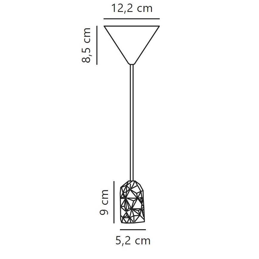 Nordlux - Захранващ кабел HANG 1xE27/40W/230V бял