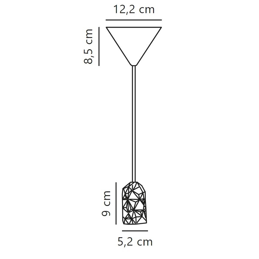 Nordlux - Захранващ кабел HANG 1xE27/40W/230V меден/черен